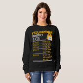 Sweatshirt Programmer Horaire Coder Programmation Mème Dire (Devant entier)