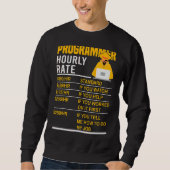 Sweatshirt Programmer Horaire Coder Programmation Mème Dire (Devant)