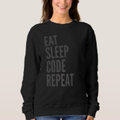 Sweatshirt Programmer Manger le code de veille Répétition (Devant)