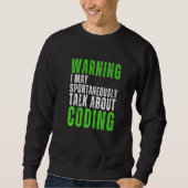 Sweatshirt Programmeur code binaire informatique Programmati (Devant)