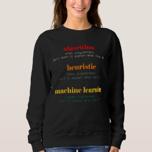 Sweatshirt Programmeur d'apprentissage automatique algorithmi