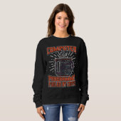 Sweatshirt Programmeur Informatique Alimenté Par Café (Devant entier)
