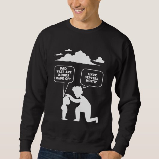 Sweatshirt Programmeur informatique développeur Linux Nerd (Devant)