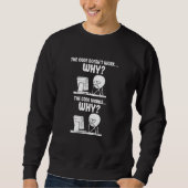 Sweatshirt Programmeur Le Code ne fonctionne pas Pourquoi le (Devant)