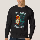 Sweatshirt Programmeur Web Coder Pancake pour développeurs de (Devant)