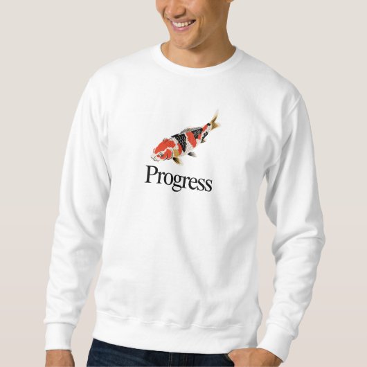 Sweatshirt Progrès – Symbole japonais Koi de persévérance (Devant)
