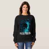 Sweatshirt Project Blue Beam Fake Alien Invasion (Devant entier)