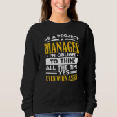 Sweatshirt Project Manager Job Project Management Profession  (Devant)