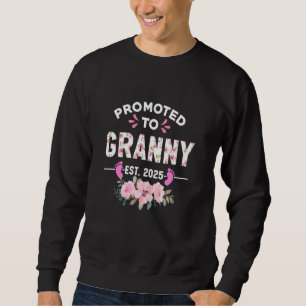 Sweatshirt Promoté Aux Cadeaux Granny Est 2025 Première Fois