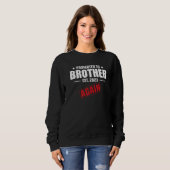 Sweatshirt Promoted To Brother Again 2023  Pregnancy Announce (Devant entier)