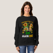 Sweatshirt Promoted To Gigi Again 2023 Two Floral Gnomes Preg (Devant entier)