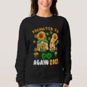 Sweatshirt Promoted To Gigi Again 2023 Two Floral Gnomes Preg (Devant)