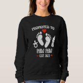 Sweatshirt Promoted To Paw Paw 2023 First Time New Grandpa Pr (Devant)