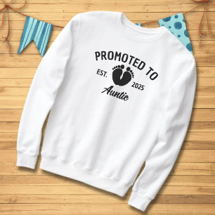 Sweatshirt Promu À La Tante 2025 Empreintes Bébés