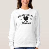 Sweatshirt Promu À Mère Est 2025 Empreintes Bébés (Devant)