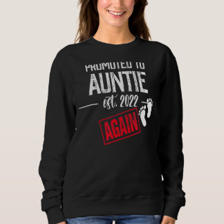 Sweatshirt Promu à nouveau Tante 2022 Bébé mignon Annonceme