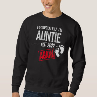 Sweatshirt Promu à nouveau Tante 2022 Bébé mignon Annonceme