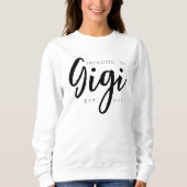 Sweatshirt Promu dans la conception de script de famille Gigi (Devant)