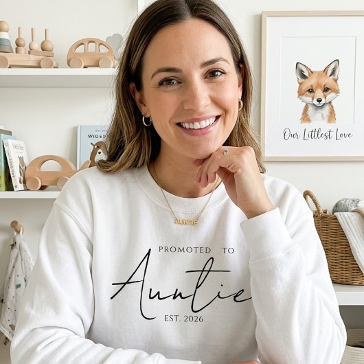 Sweatshirt Promu Tante Confortable Année de Création Script