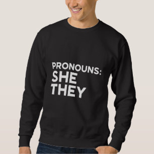 Sweatshirt Pronoms LGBTQIA Non Binaire Trans Elle Ils