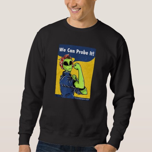 Sweatshirt Propagande Alien Rosie Le Riveter Espace Alien Par (Devant)