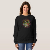Sweatshirt Propager la gentillesse comme l'inspiration Fleur (Devant entier)