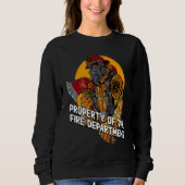 Sweatshirt Property Fire Department Firefighter Professional  (Devant)