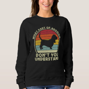 Sweatshirt Propriétaire de Basset Hound pour hommes femmes Ba