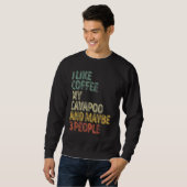 Sweatshirt Propriétaire De Chien J'Aime Café Mon Cavapoo Et P (Devant entier)