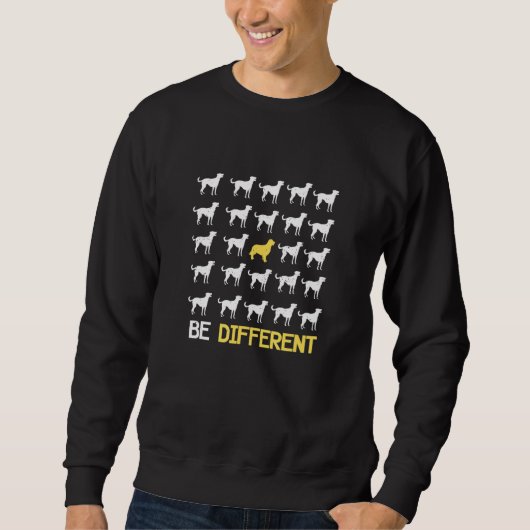 Sweatshirt Propriétaire de chien Retriever doré différent (Devant)