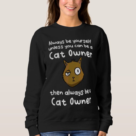 Sweatshirt Propriétaire du chat (Devant)