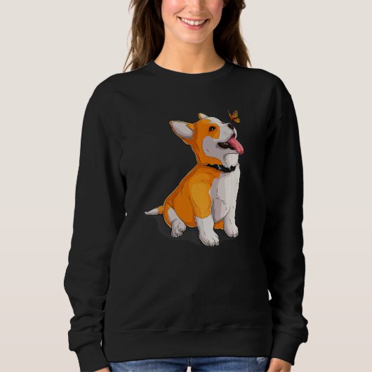 Sweatshirt Propriétaire du chien de Corgi (Devant)