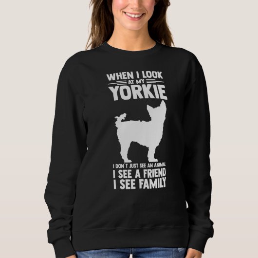 Sweatshirt Propriétaire du Yorkshire Terrier (Devant)