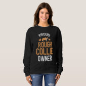 Sweatshirt Propriétaire Fière de Collie (Devant entier)