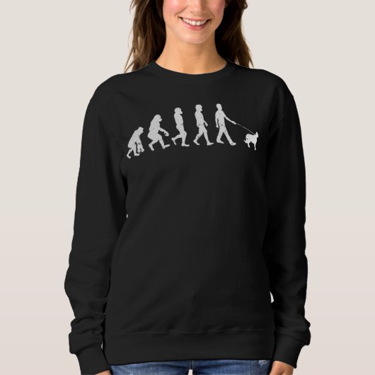 Sweatshirt Propriétaires de chiens Race de chiens Évolution S (Devant)