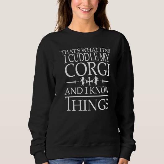 Sweatshirt Propriétaires de chiens Smart Corgi Premium (Devant)