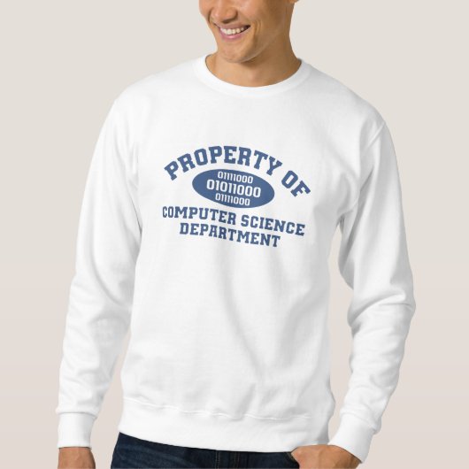 Sweatshirt Propriété de département d'informatique (Devant)