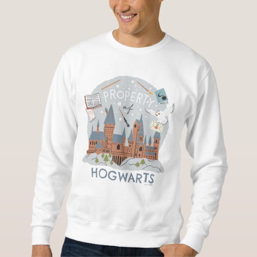 Sweatshirt Propriété de Hogwarts Dessin Animé Graphique (Devant)