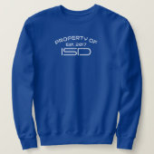 Sweatshirt Propriété masculine de l'ISD 2017 Crewneck ISD (Design devant)