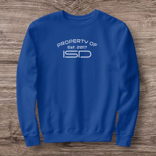 Sweatshirt Propriété masculine de l'ISD 2017 Crewneck ISD