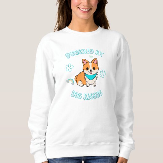 Sweatshirt Propulsé Par Les Baisers De Chien (Devant)