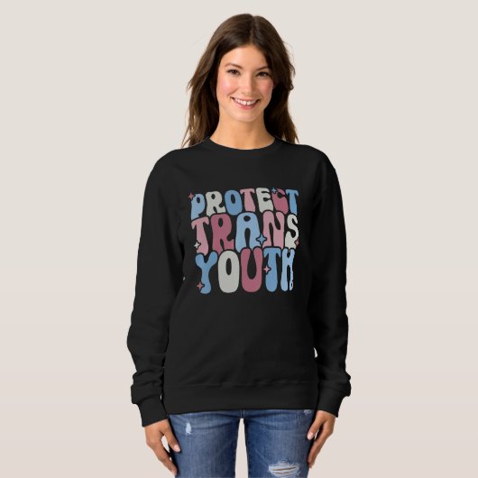 Sweatshirt Protect Trans Youth LGBT Pride  LGBT Support (Devant entier)