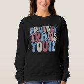 Sweatshirt Protect Trans Youth LGBT Pride  LGBT Support (Devant)