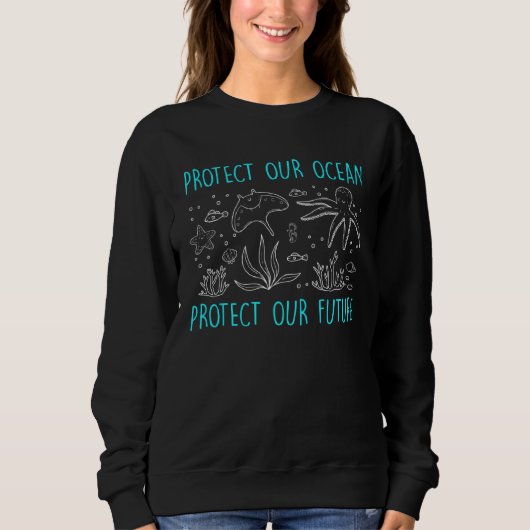 Sweatshirt Protection de l'environnement Protégeons l'environ (Devant)