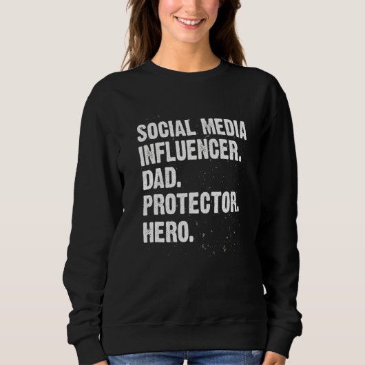 Sweatshirt Protector Hero Social Media Influencer Papa Conten (Devant)