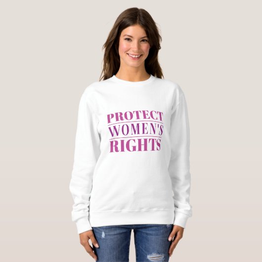 Sweatshirt Protéger les droits des femmes (Devant entier)