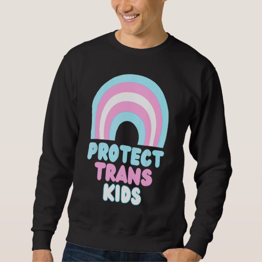 Sweatshirt Protéger les enfants trans Lgbt Pride (Devant)