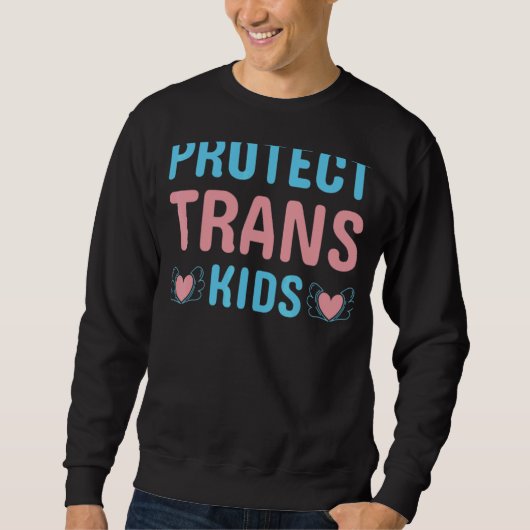 Sweatshirt Protéger les enfants transgenres Drapeau Protéger  (Devant)
