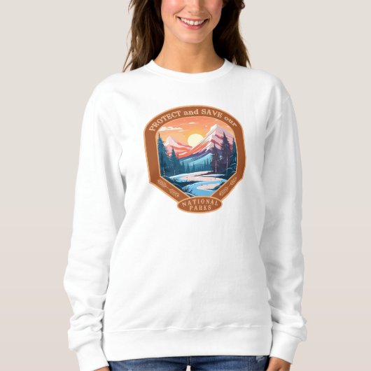 Sweatshirt Protéger nos parcs nationaux (Devant)