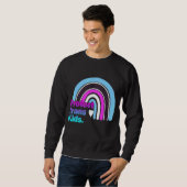Sweatshirt Protéger Trans Kid Pride Lgbt Rainbow (Devant entier)